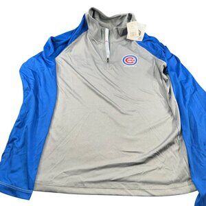 Genuine Merchandise Campus Lifestyle Mens Small Shirt Chicago Cubs Gray Blue New